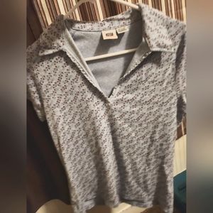 **Large Faded Glory Printed Knit Top